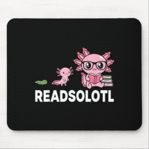 Alfombrilla De Ratón Amante del libro de axolotl de Readsolotl divertid