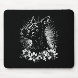 Alfombrilla De Ratón Amante del perro Doberman Pinscher Retro Estilo de