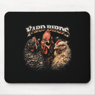 Alfombrilla De Ratón Amante del pollo de patio de los 80 Heavy-metal Mú