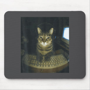 Alfombrilla De Ratón Amantes de gatos gamers serios divertidos meme de 