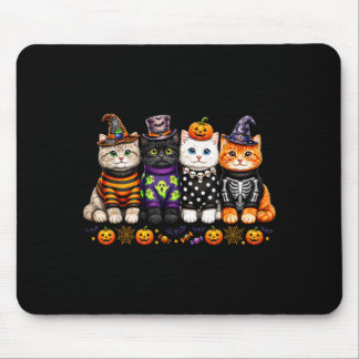 Alfombrilla De Ratón Amantes de gatos Kawaii Halloween adorables gatito