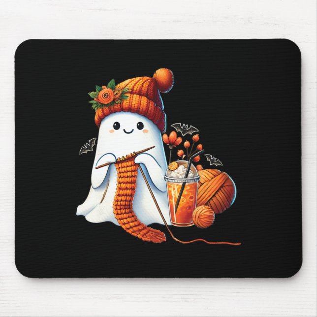 Alfombrilla De Ratón Amantes de la migaja de ghost lindo Coffe de Hallo (Frente)