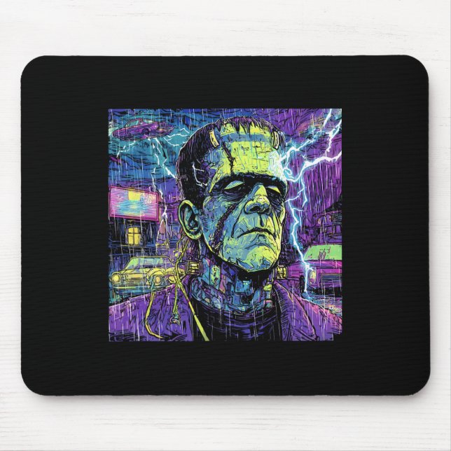 Alfombrilla De Ratón Amantes de los Monstruos Frankenstein, graciosos d (Frente)