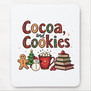 Alfombrilla De Ratón Amantes de los Navidades del cacao y las cookies