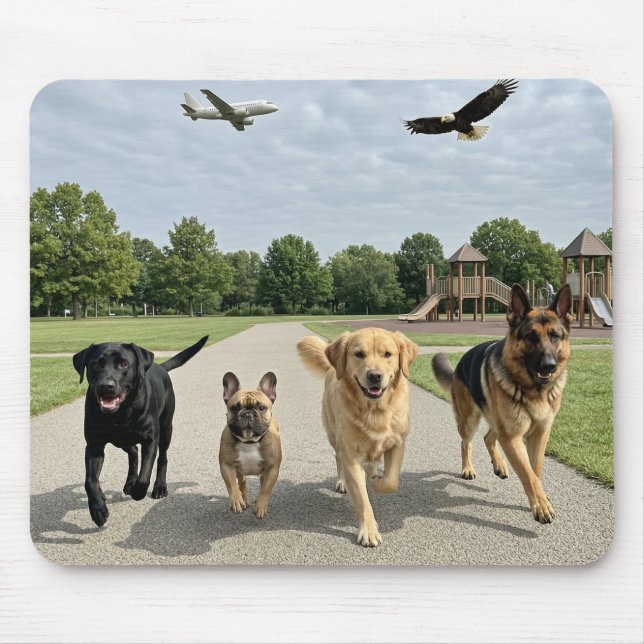 Alfombrilla De Ratón Amantes de los Perros (Frente)