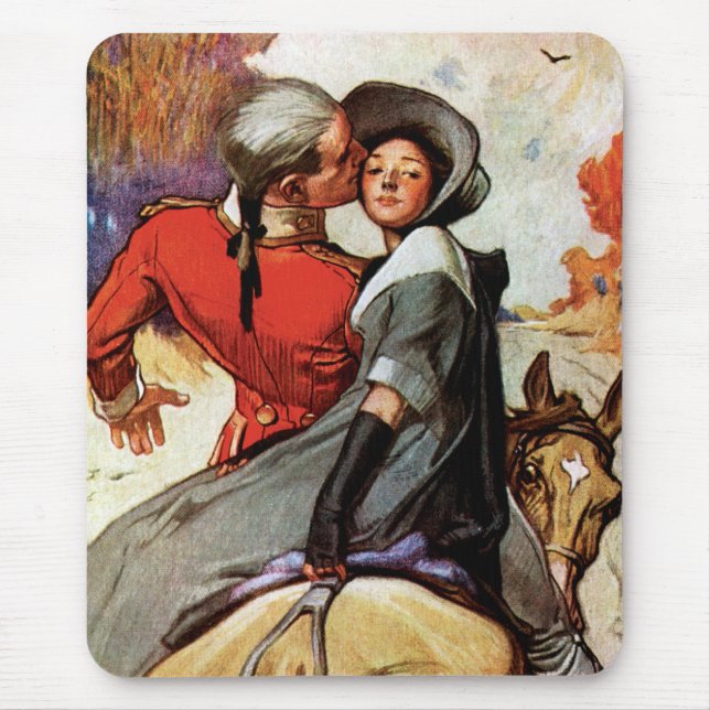 Alfombrilla De Ratón Amantes del caballo (Frente)