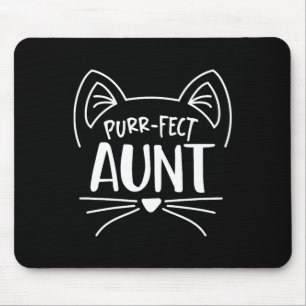 Alfombrilla De Ratón Amantes del gato de la tía pura perfecta