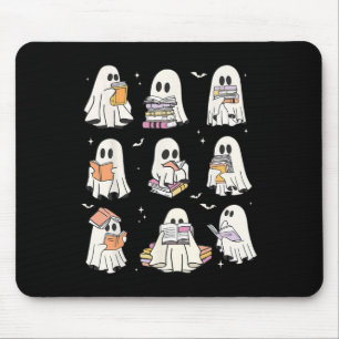 Alfombrilla De Ratón Amantes del libro de lectura de fantasmas agudos H