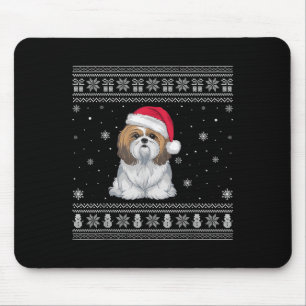 Alfombrilla De Ratón Amantes del perro Shih Tzu hombres mujeres Santa s