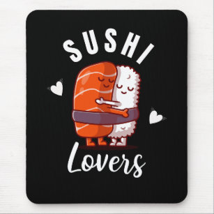 Alfombrilla De Ratón Amantes del sushi Kawaii