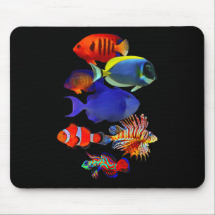 Alfombrilla De Ratón Amantes del tanque de peces de arrecife de agua sa
