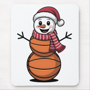 Alfombrilla De Ratón Amantes deportivos de los Navidades de baloncesto
