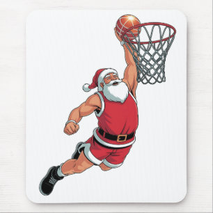 Alfombrilla De Ratón Amantes deportivos de los Navidades de baloncesto