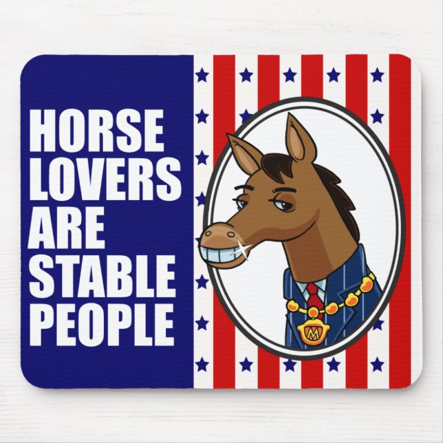 Alfombrilla De Ratón Amantes Mousepad del caballo (Frente)