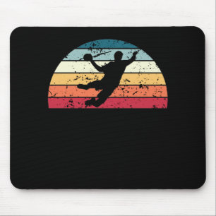 Alfombrilla De Ratón Amantes Retro Balonmano Sunset Vintage Deportes Su