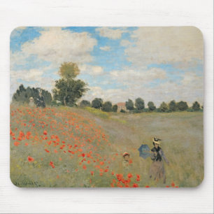 Alfombrilla De Ratón Amapolas salvajes de Claude Monet el  , cerca de