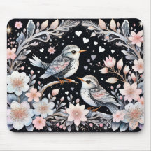 Amar a los pájaros en el fondo de los Navidades