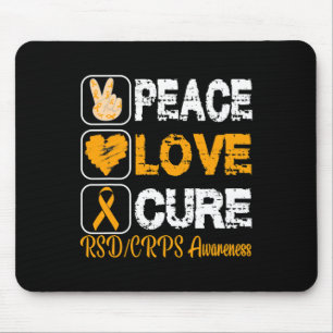 ALFOMBRILLA DE RATÓN AMAR A PEACE CURE RSD CRPS CONCIENCIACIÓN