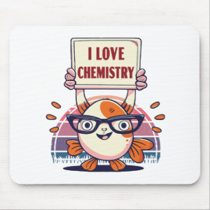 Alfombrilla De Ratón Amar Guppies y Química
