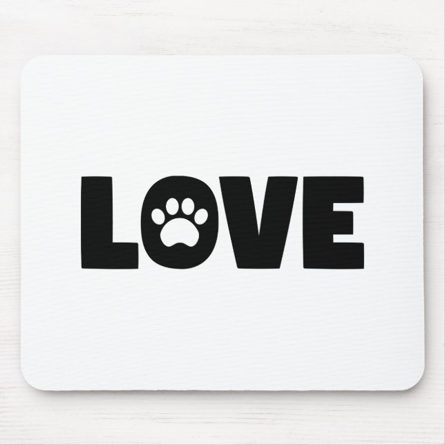 Alfombrilla De Ratón Amar la impresión de la página (Frente)