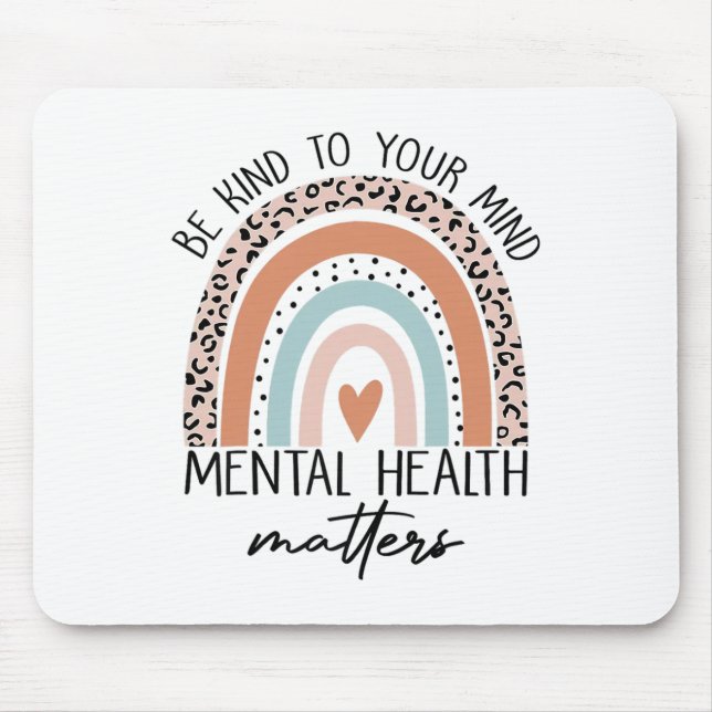 Alfombrilla De Ratón Amar Su Mente Problemas De Salud Mental Sensibiliz (Frente)