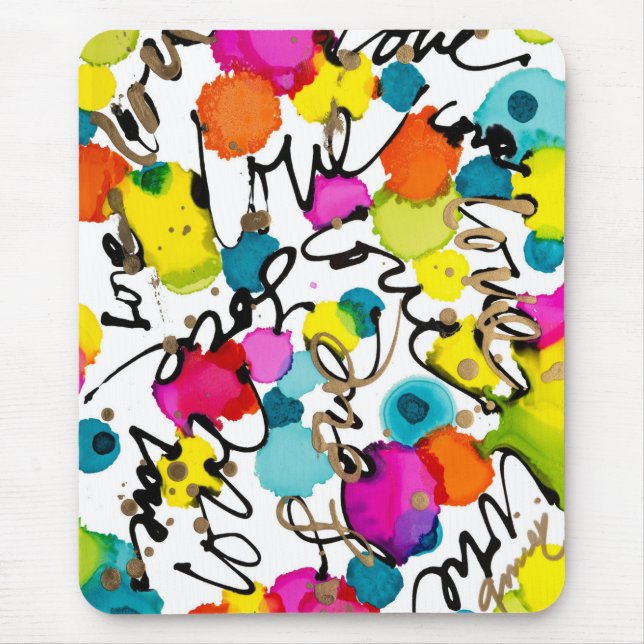 Alfombrilla De Ratón Amar te rodea la almohadilla del ratón (Frente)