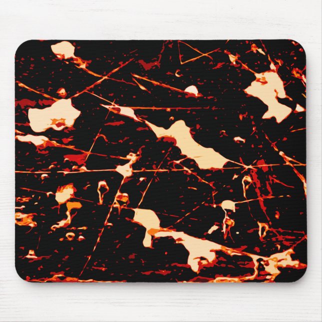 Alfombrilla De Ratón Amarillo blanco negro rojo (Frente)