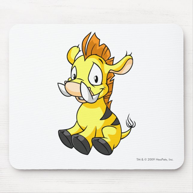 Alfombrilla De Ratón Amarillo de Moehog (Frente)