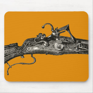 Alfombrilla De Ratón Amarillo de Mousepad del arma del rifle del
