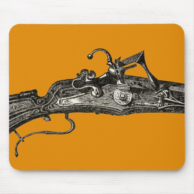 Alfombrilla De Ratón Amarillo de Mousepad del arma del rifle del (Frente)