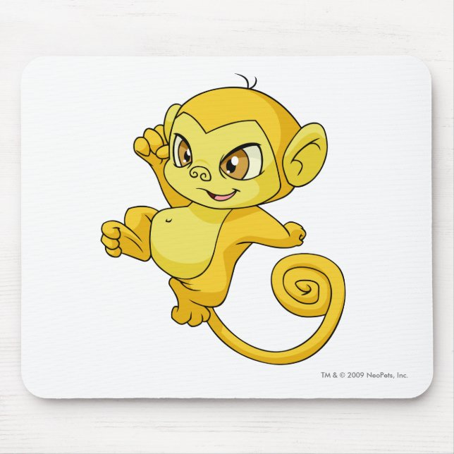 Alfombrilla De Ratón Amarillo de Mynci (Frente)