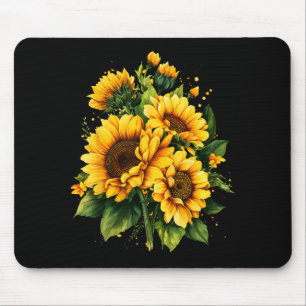 Alfombrilla De Ratón Amarillo Floral Girasol Verano Jardín Flor Mujeres