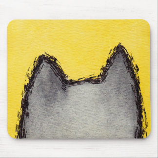 Alfombrilla De Ratón Amarillo Mousepad del minino del arte pop