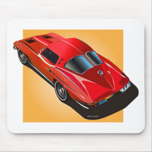 Alfombrilla De Ratón Amarillo Redondo De La Ventana Dividida 63