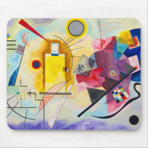 Alfombrilla De Ratón Amarillo-Rojo-Azul de Kandinsky