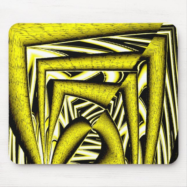 Alfombrilla De Ratón Amarillo salvaje... (Frente)