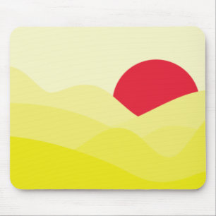 Alfombrilla De Ratón Amarillo solar minimalista