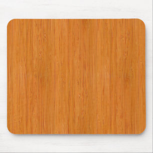 Alfombrilla De Ratón Amber Bamboo Wood Grain Look