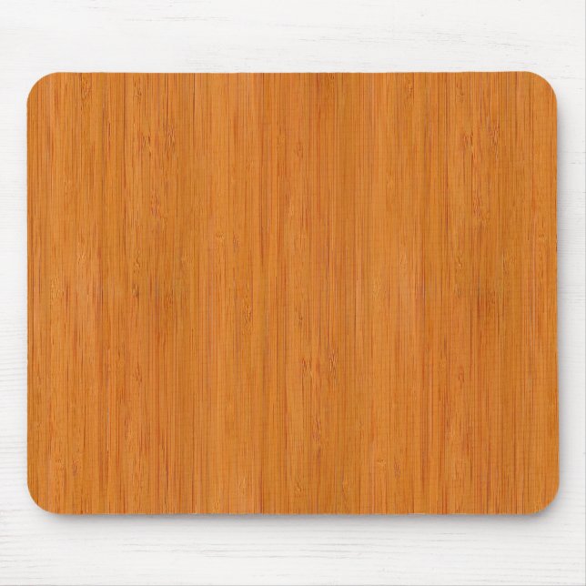 Alfombrilla De Ratón Amber Bamboo Wood Grain Look (Frente)
