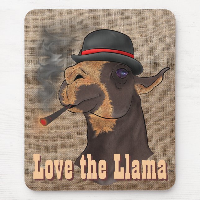 Alfombrilla De Ratón Ame la llama - Mousepad (Frente)