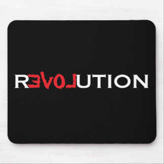 Alfombrilla De Ratón Ame la revolución Mousepad - ennegrézcase con rojo