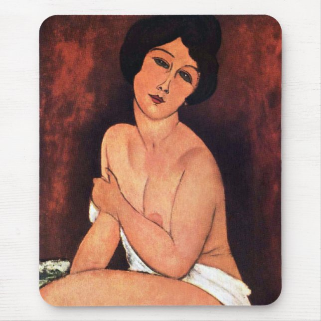 Alfombrilla De Ratón Amedeo Modigliani Mujer Sentada Grande (Frente)