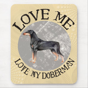 Alfombrilla De Ratón Ámeme, ame mi Doberman