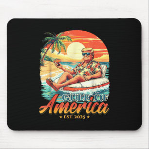 Alfombrilla De Ratón América Golfo Trump 2024 Retro Beach Estados Unido