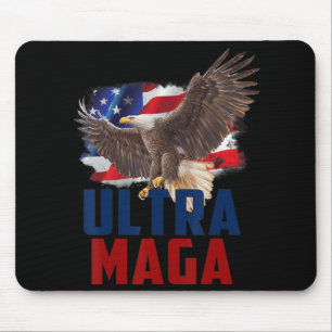 Alfombrilla De Ratón American Eagle Patriotic Fathers Day Ultra MAGA Fl