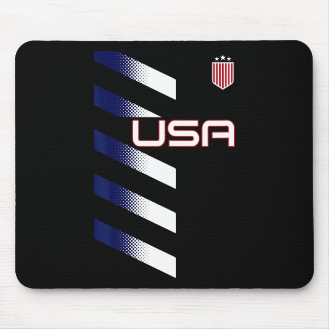 Alfombrilla De Ratón American Flag Usa Soccer Stars And Stripes Patch  (Frente)