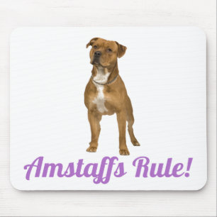 Alfombrilla De Ratón American Staffordshire Terrier (Amstaff) Mousepad