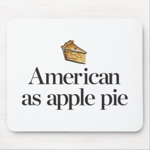 Alfombrilla De Ratón Americano como empanada de Apple