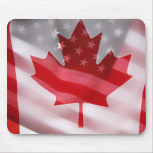 Alfombrilla De Ratón Americano y canadiense señala el mouspad por medi