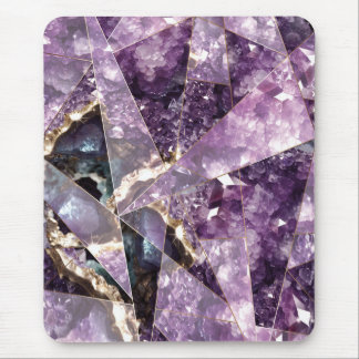 Alfombrilla De Ratón Amethyst Crystal Modern Elegant